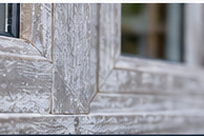 Weathered or chalking uPVC
