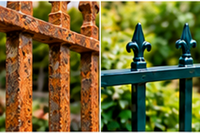 Existing paint, rust and weld repairs