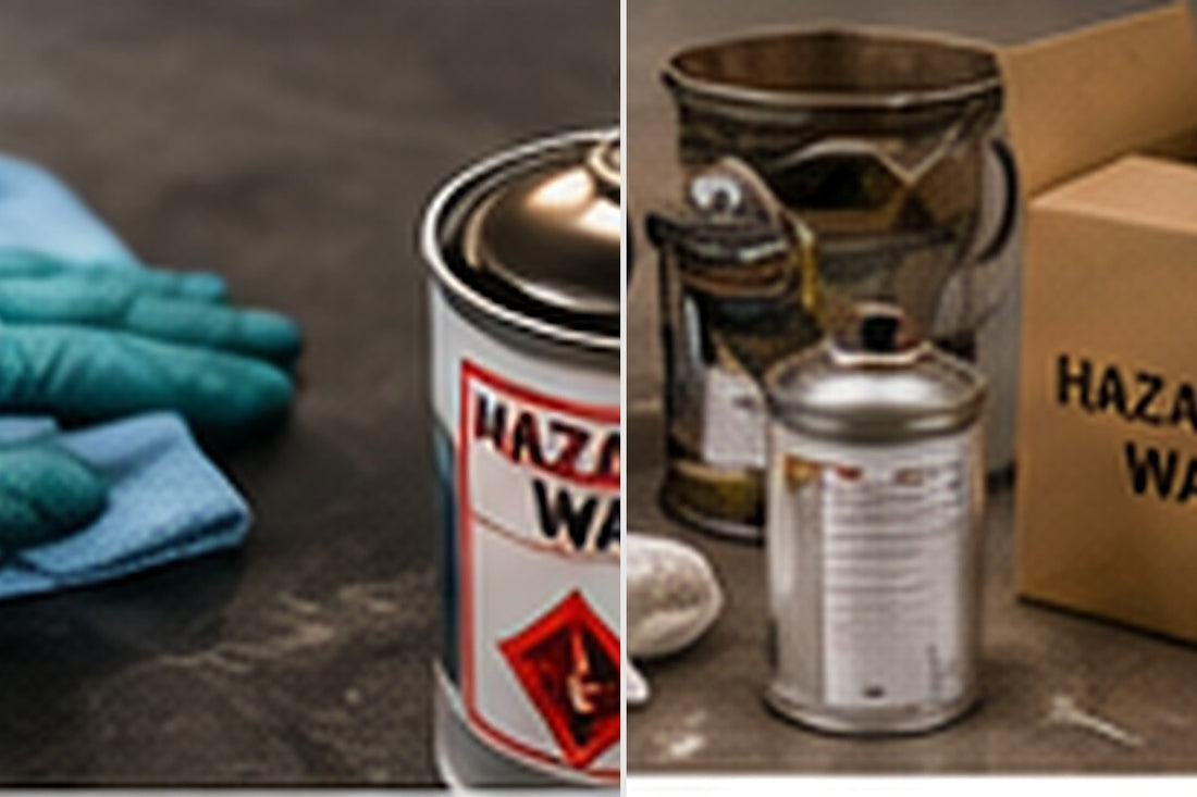 Cleaning down after aerosol painting and safely storing PPE and spray cans