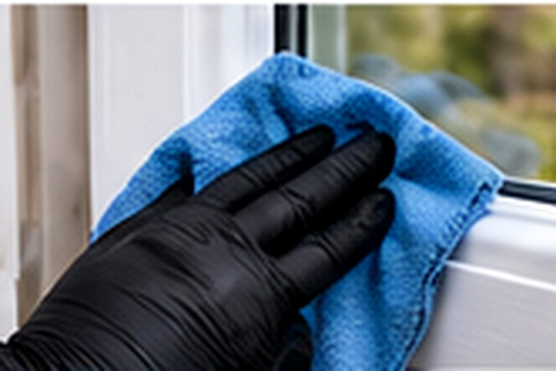 Cleaning uPVC windows and doors to remove silicone wax polish grease and dirt