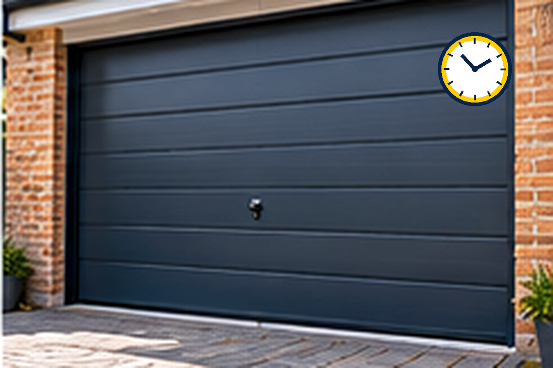 Freshly painted garage door curing before closing locking or reconnecting automation