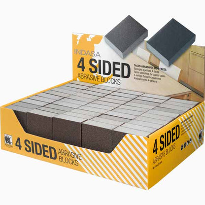 Indasa 4-Sided Abrasive Sponge Sanding Blocks