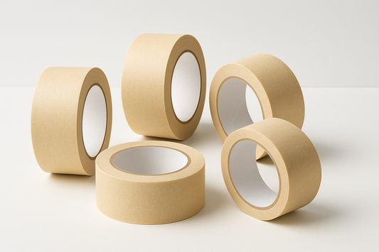 5 Rolls of 48mm/ 2" Masking Tape 50Mtr. Rolls