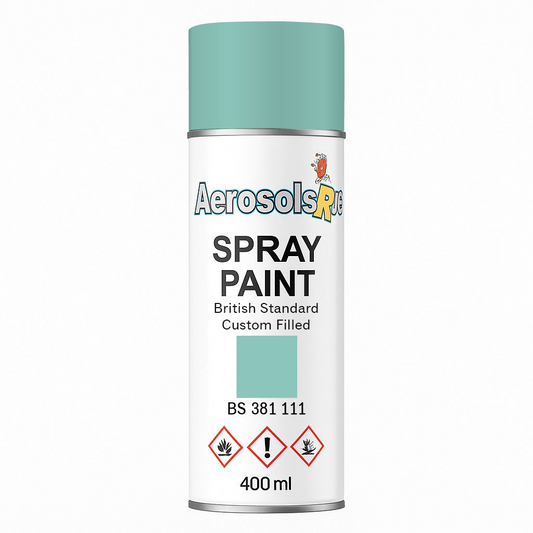 British Standard  381C 111	Pale Blue 400ml Aerosol Available in any Finish