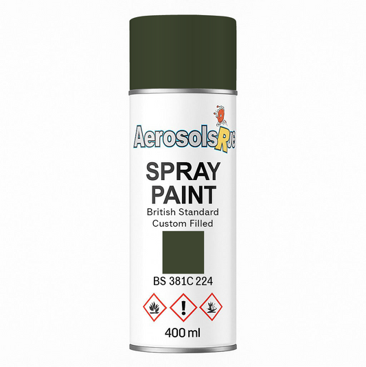 381C 224 Deep bronze green 400ml Aerosol Available in any Finish
