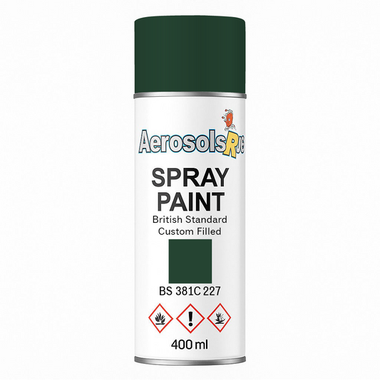 381C 227  Deep Brunswick green 400ml Aerosol Available in any Finish