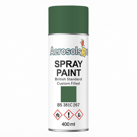 381C 267 Deep chrome green / Traffic green 400ml Aerosol Available in any Finish