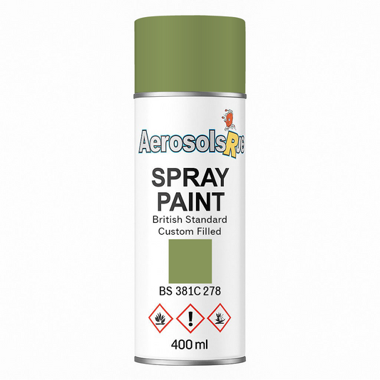 381C 278 Light olive green 400ml Aerosol Available in any Finish