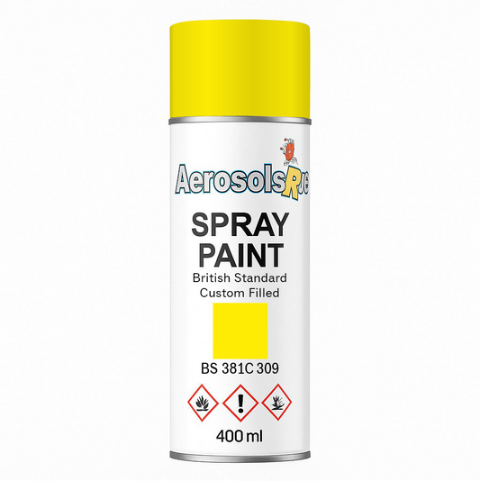 381C 309 Canary yellow 400ml Aerosol Available in any Finish