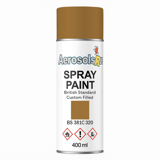 381C 320 Light brown 400ml Aerosol Available in any Finish