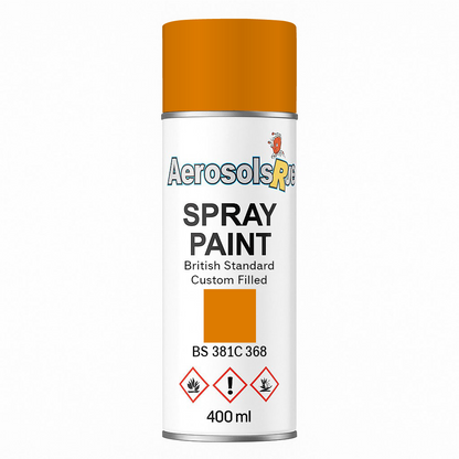 381C 368 Traffic Yellow 400ml Aerosol Available in any Finish
