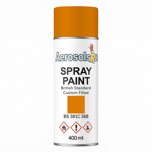 381C 368 Traffic Yellow 400ml Aerosol Available in any Finish