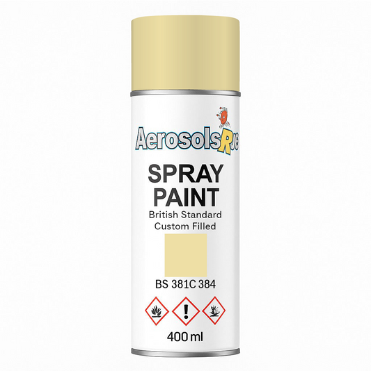 381C 384 Light straw 400ml Aerosol Available in any Finish