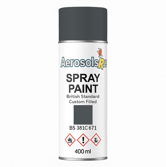 381C 671 Middle graphite 400ml Aerosol Available in any Finish
