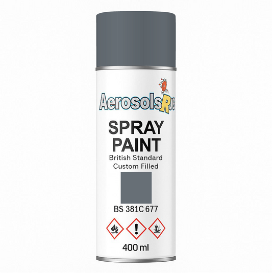 381C 677 Dark weather-work grey 400ml Aerosol Available in any Finish