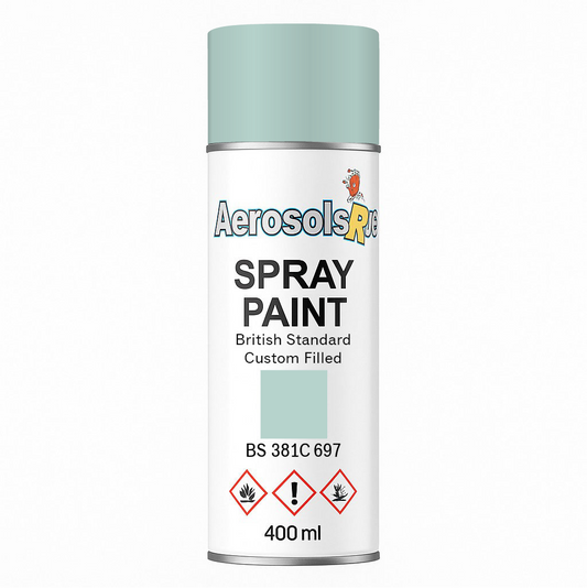 381C 697 Light admiralty grey 400ml Aerosol Available in any Finish