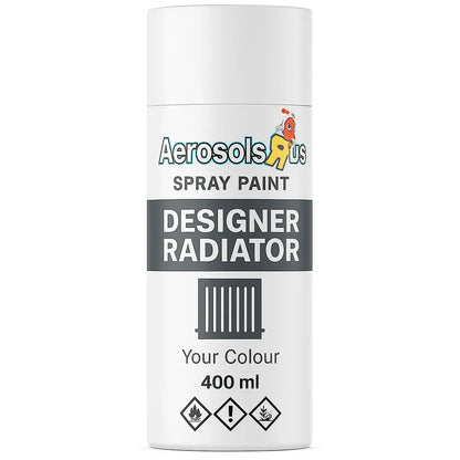 Designer Radiator Spray Paint 400ml, Heat Resistant - Available in any colour Aerosols "R" Us