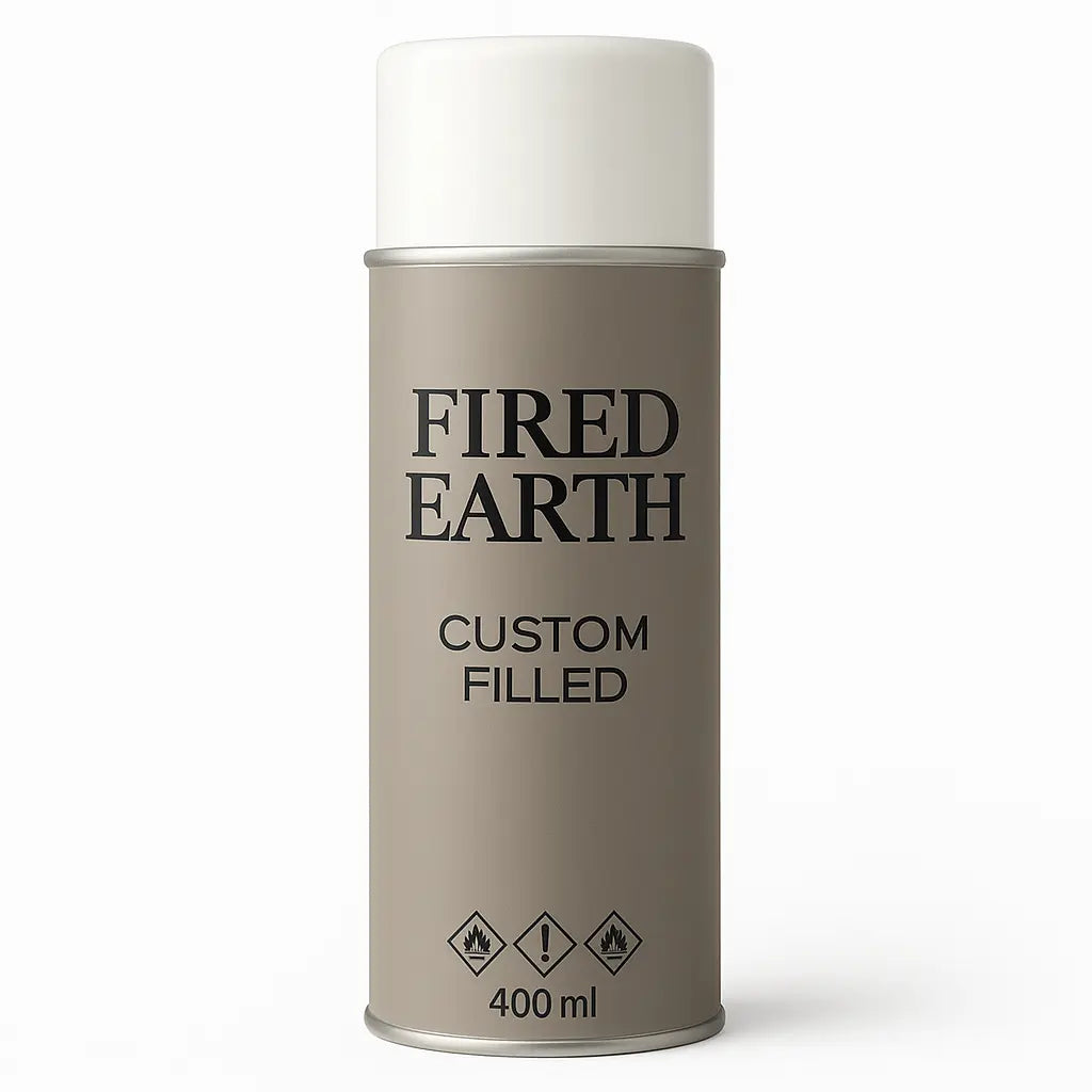 Fired Earth Colours - Custom Filled 400ml Aerosol - 120 Colours Tameside Paints & Supplies Ltd T/as Aerosols "R" Us