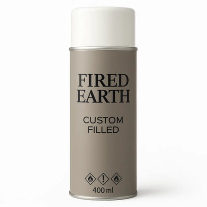 Fired Earth Colours - Custom Filled 400ml Aerosol - 120 Colours Tameside Paints & Supplies Ltd T/as Aerosols "R" Us