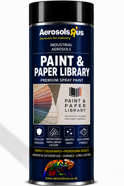 Paint and Paper Coloured Aerosols - Any Paint and Paper Colour - 400ml Aerosol available in Matt, Satin or Gloss. Aerosols R us