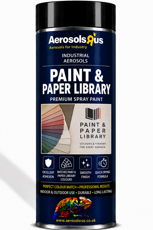 Paint and Paper Coloured Aerosols - Any Paint and Paper Colour - 400ml Aerosol available in Matt, Satin or Gloss. Aerosols R us