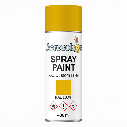 RAL 1004 - 400ml Aerosol Spray Paint Any Finish