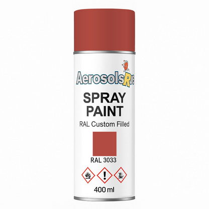 RAL 3033- 400ml Aerosol Spray Paint Any Finish