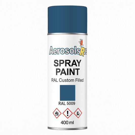 RAL 5009- 400ml Aerosol Spray Paint Any Finish