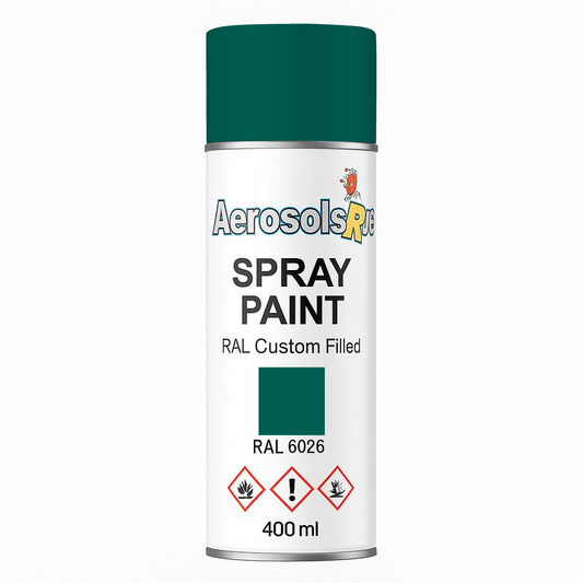 RAL 6026- 400ml Aerosol Spray Paint Any Finish