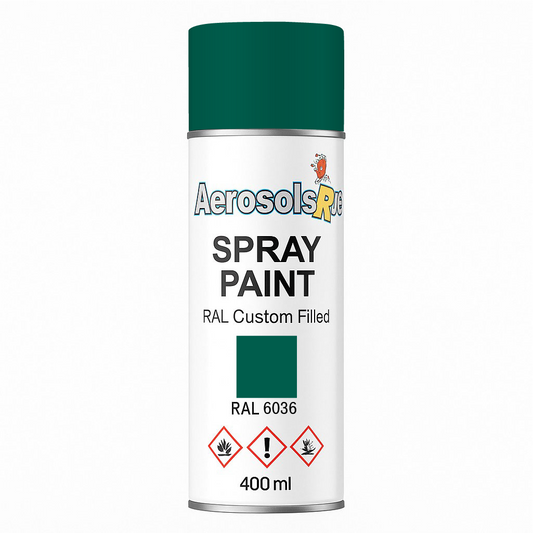 RAL 6036- 400ml Aerosol Spray Paint Any Finish