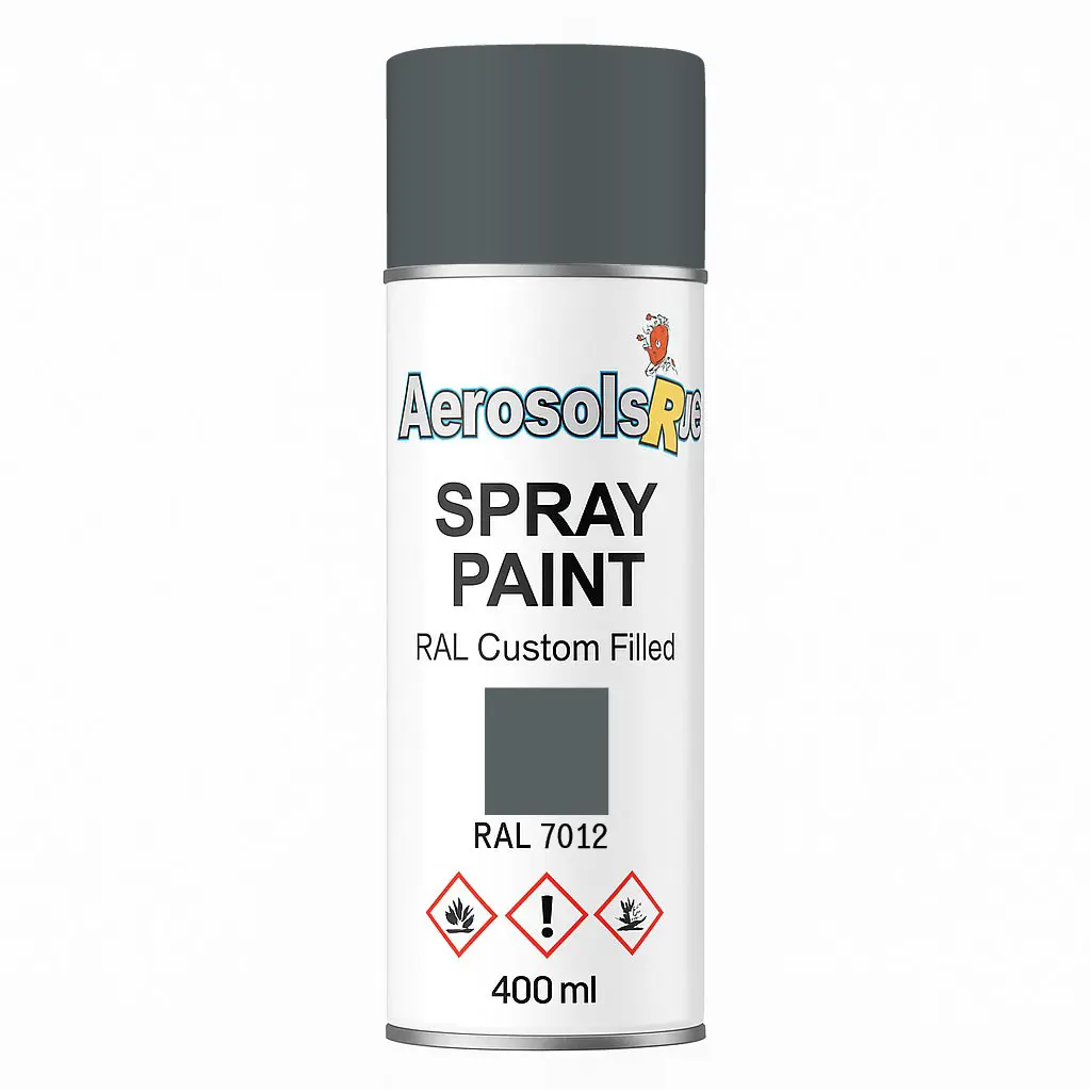 RAL 7012- 400ml Aerosol Spray Paint Any Finish Aerosols R us