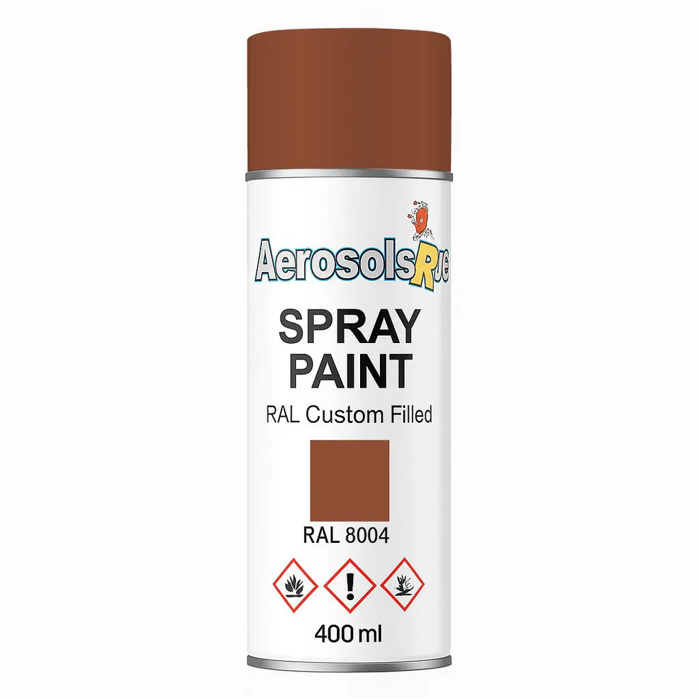 RAL 8004 400ml Aerosol Spray Paint Any Finish Tameside Paints ral-8004-400ml-aerosol-spray-paint-any-finish-tameside-paints
