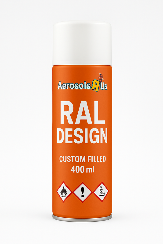 RAL Design Colours - Custom Filled 400ml Aerosol - 1825 Colours