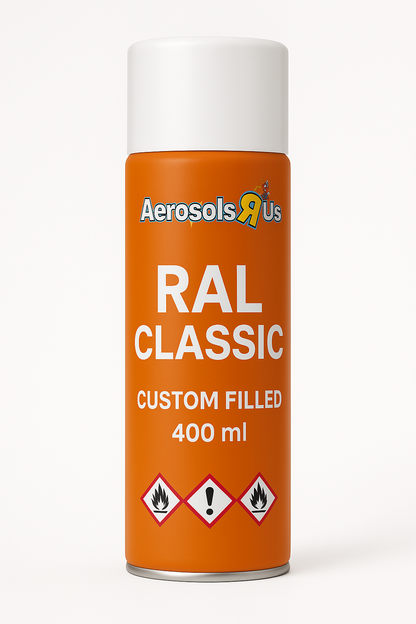 RAL Classic Colours - Custom Filled 400ml Aerosol - 216 Colours