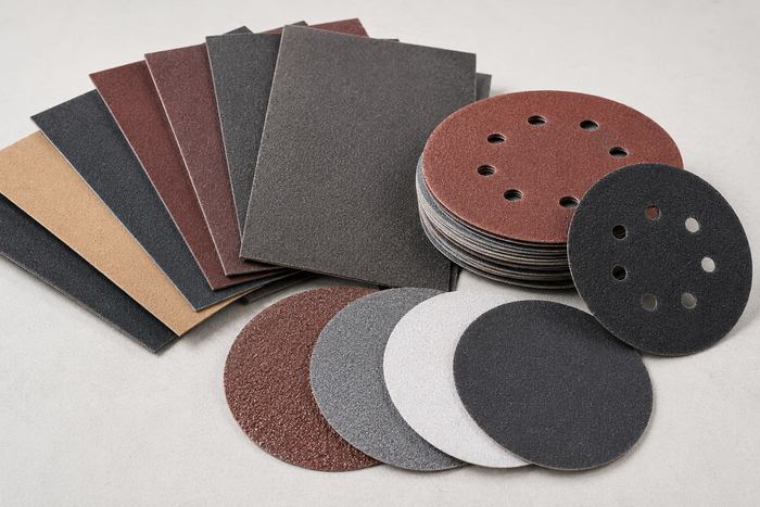 Abrasive paper and discs