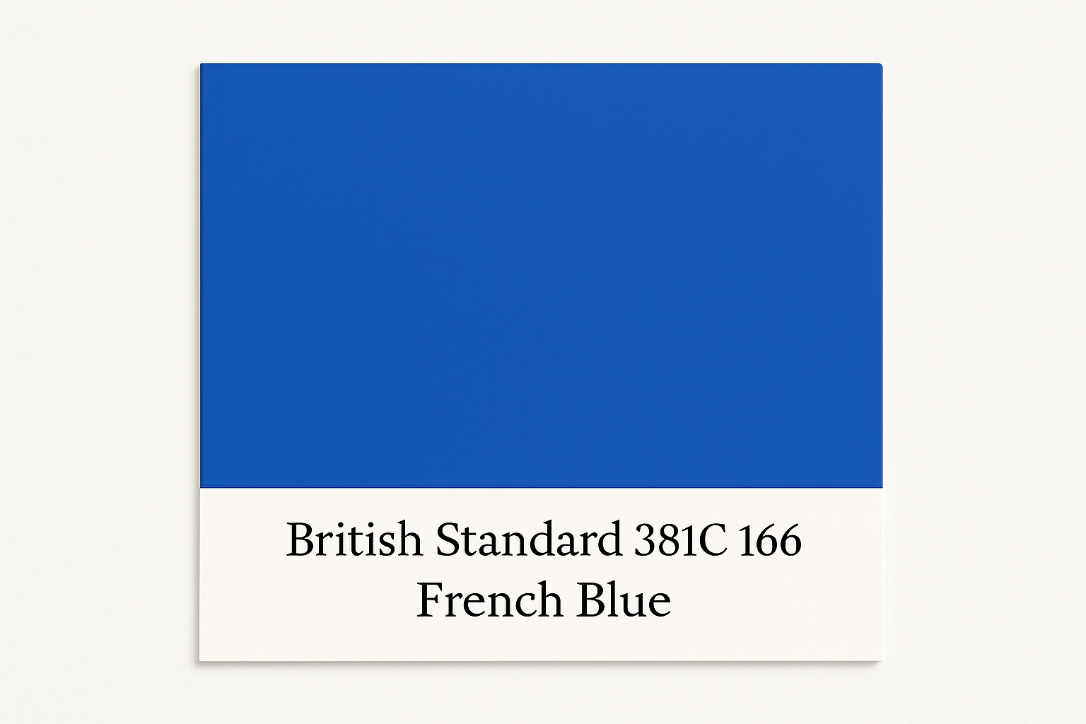 Colour Swatch British Standard 381C 166 French blue Hex Code #2458af Do Not Display Hex Code