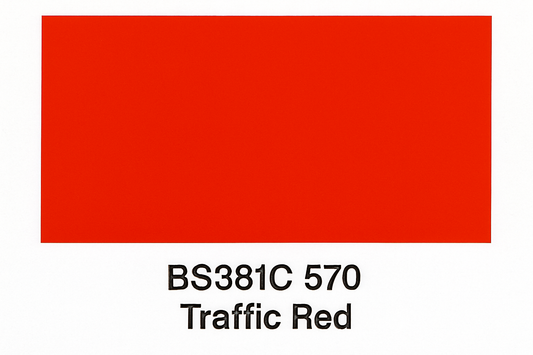 Create a colour Swatch BS381C 570 Traffic red 