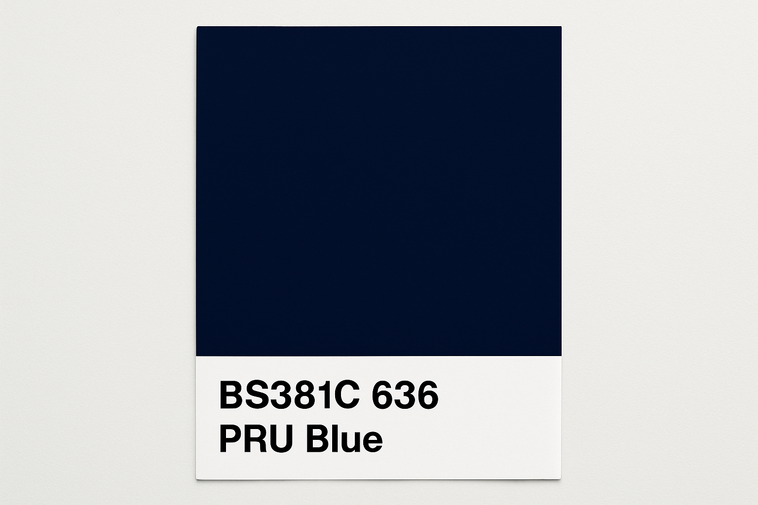Create a colour Swatch BS381C 636 PRU blue 