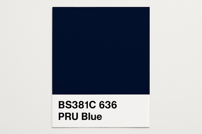 Create a colour Swatch BS381C 636 PRU blue 