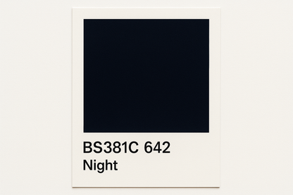 Create a colour swatch Card BS381C 642 Night 