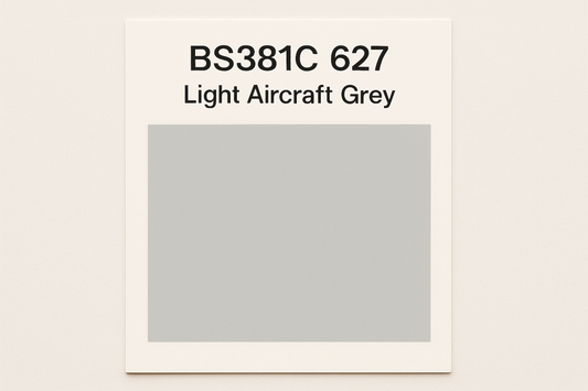 Create a Colour SWatch Card For BS381C 627 Light aircraft grey 