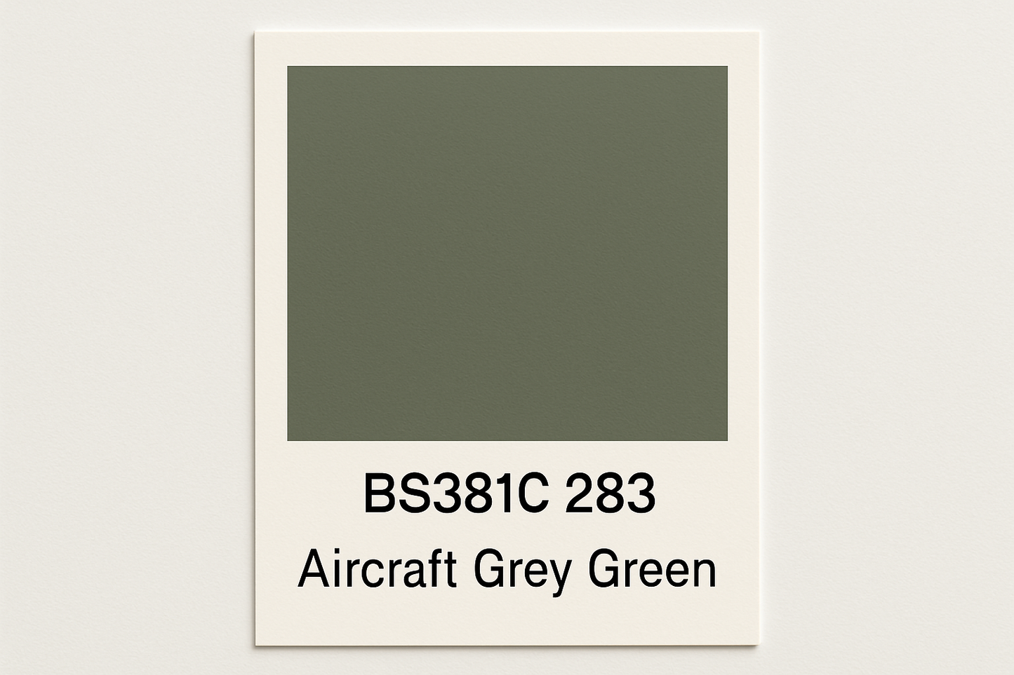 Create Colour Swatch Card BS381C 283 Aircraft grey green