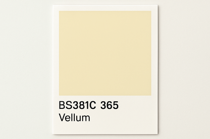 Create Colour Swatch Card BS381C 365 Vellum 