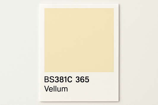 Create Colour Swatch Card BS381C 365 Vellum 