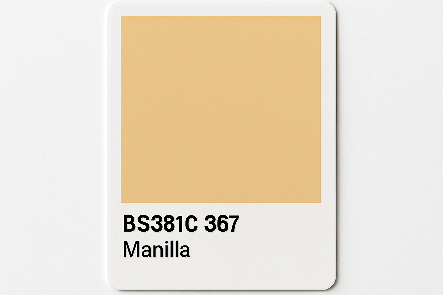 Create Colour Swatch Card BS381C 367 Manilla
