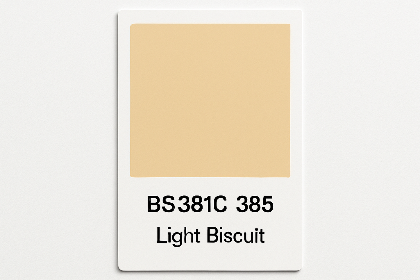 Create Colour Swatch Card BS381C 385 Light biscuit