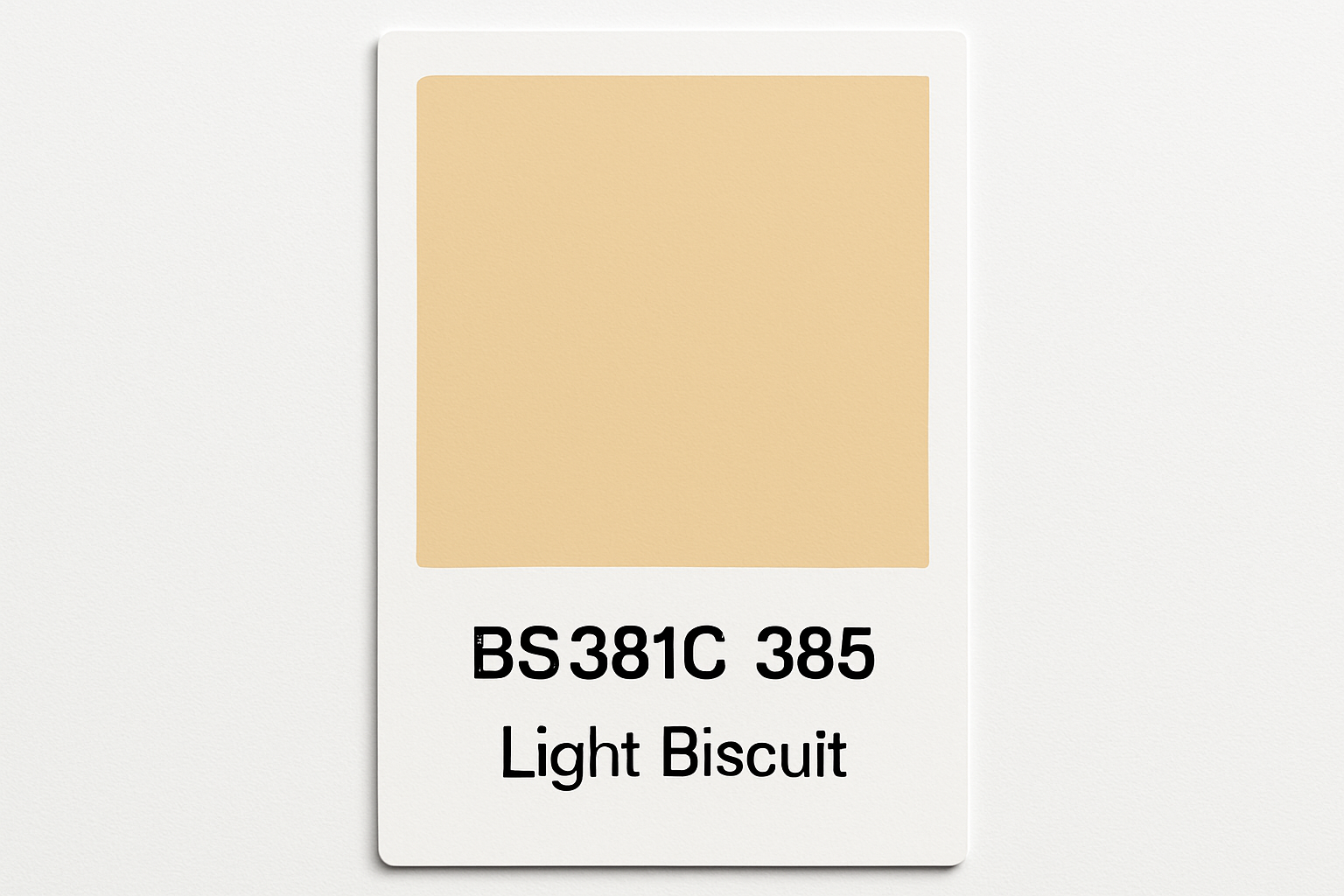 Create Colour Swatch Card BS381C 385 Light biscuit