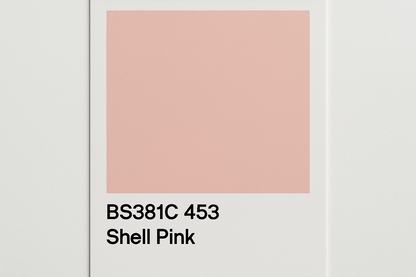 Create Colour Swatch Card BS381C 453 Shell pink 