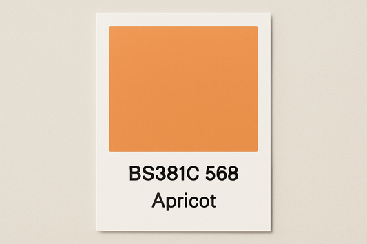 Create Colour Swatch Card BS381C 568  Apricot 