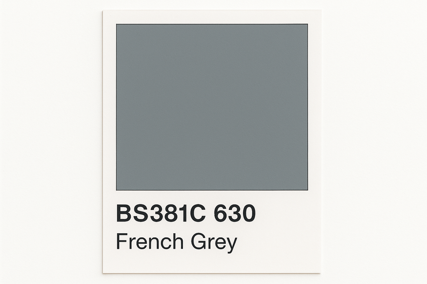 Create Colour Swatch Card BS381C 630 French grey